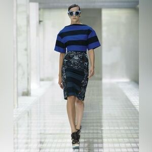 SOLD Prada - 2011 Baroque Striped Skirt - IT 42